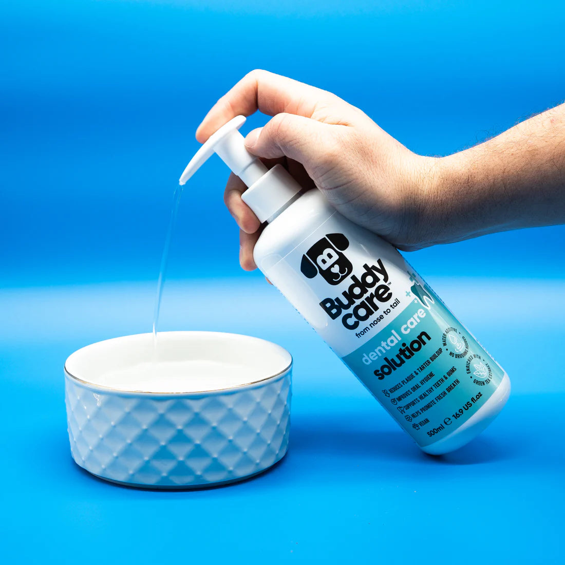 BuddyCare Dental Solution - Dog - 500ml / 16.9 fl oz