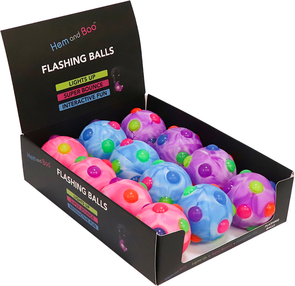 Flashing Nobbly Ball 10cm