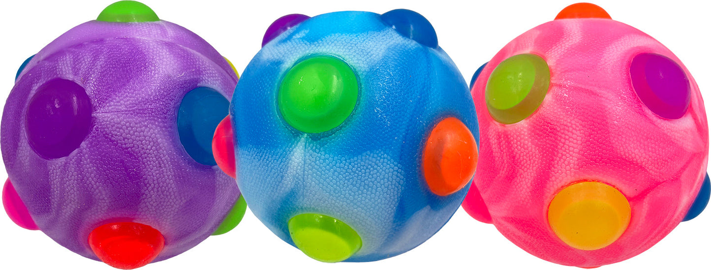 Flashing Nobbly Ball 10cm