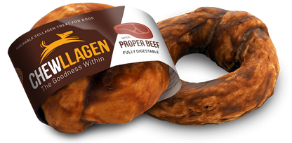 Chewllagen Small Donut 3.5" Beef x15 Pieces