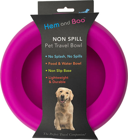 Silicon Non Splill Travel Bowl - Medium/Large