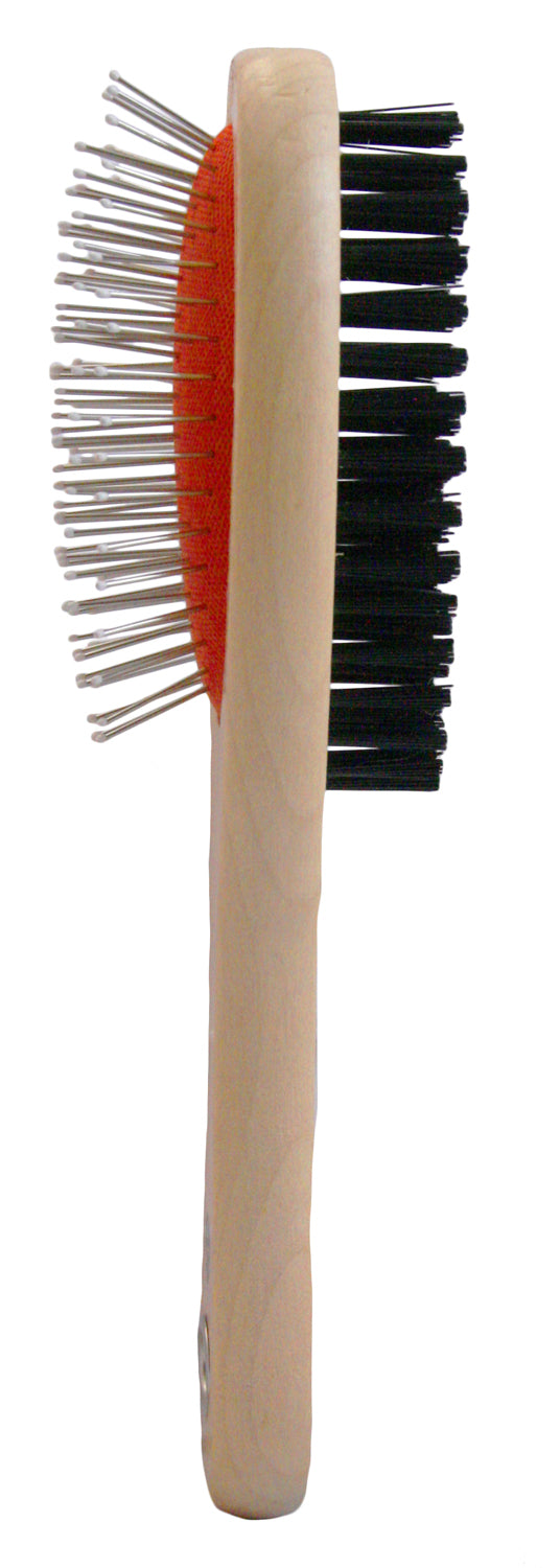 Large Wooden Handle Double Sided Brush