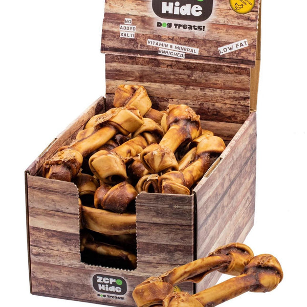 Zero Hide Dog Treats! Large Peanut Butter and Chicken Knot