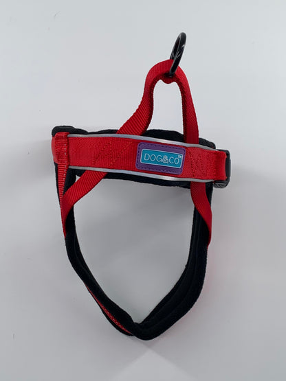 D&C Medium Reflective Padded Harness Red