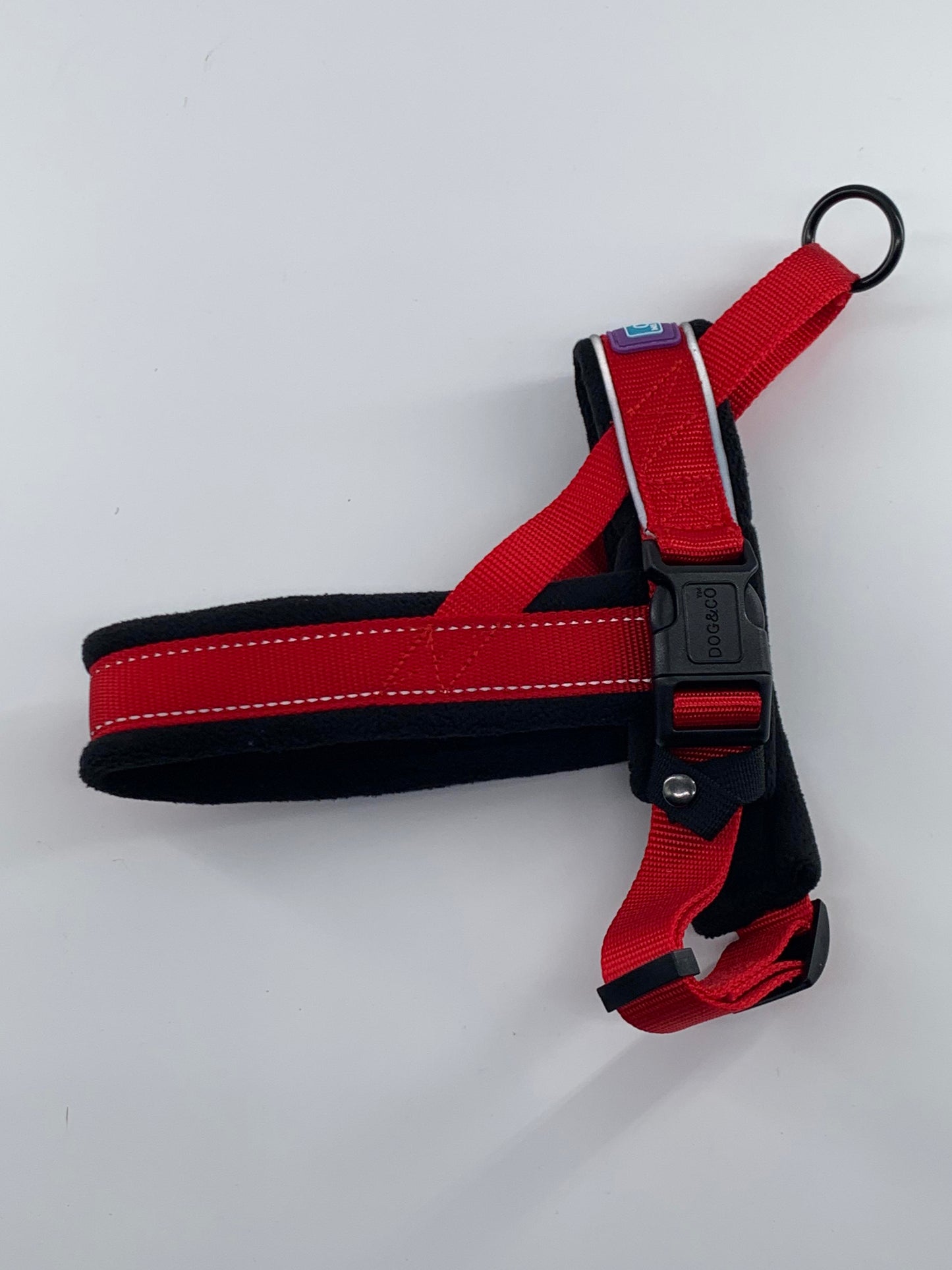 D&C Medium Reflective Padded Harness Red