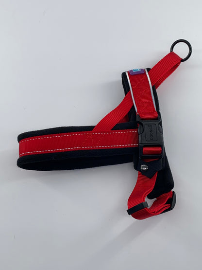 D&C Medium Reflective Padded Harness Red