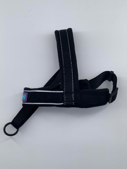 D&C Small Reflective Padded Harness Purple