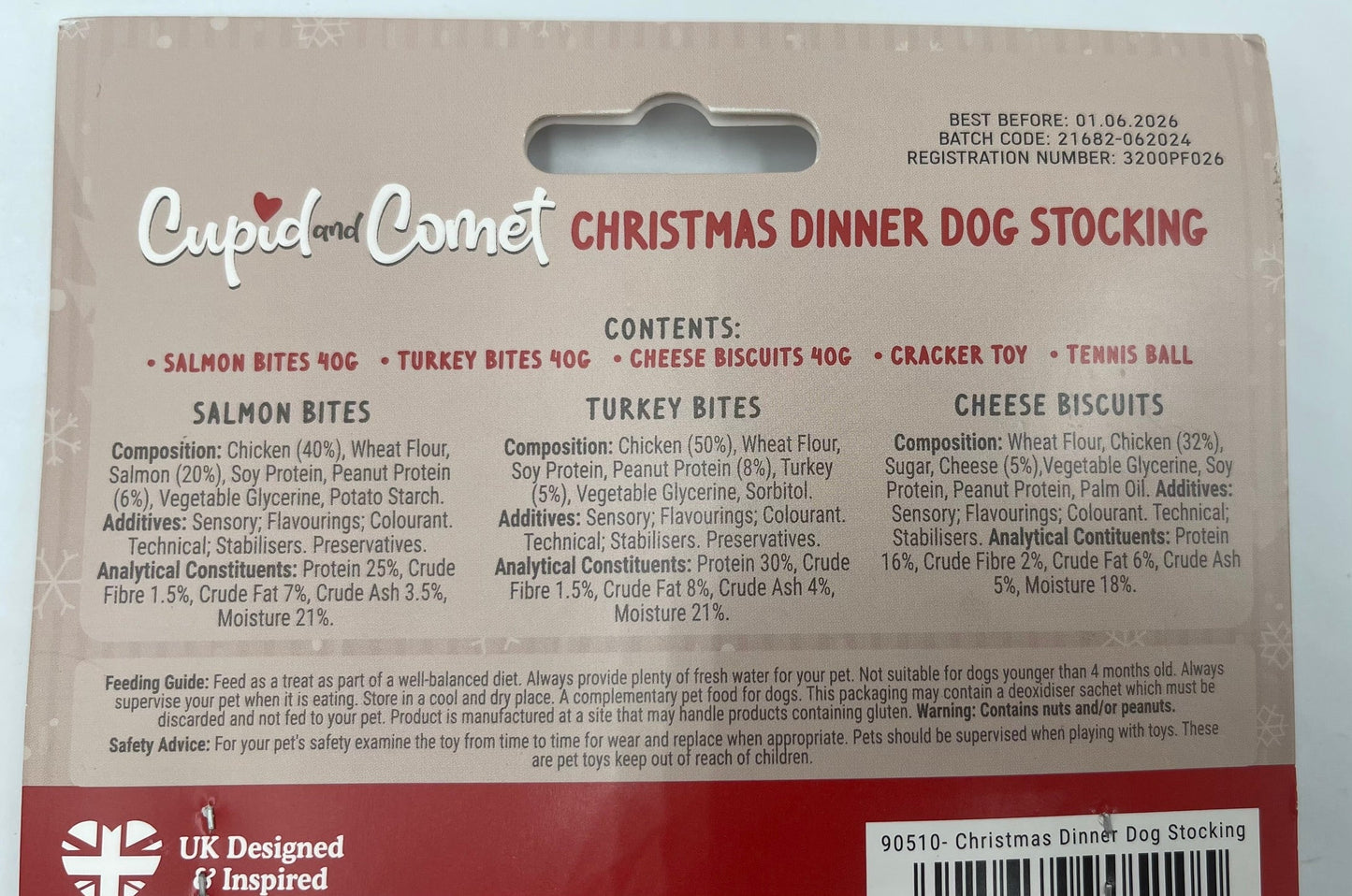 Rosewood Christmas Dinner Stocking Gift For Dogs