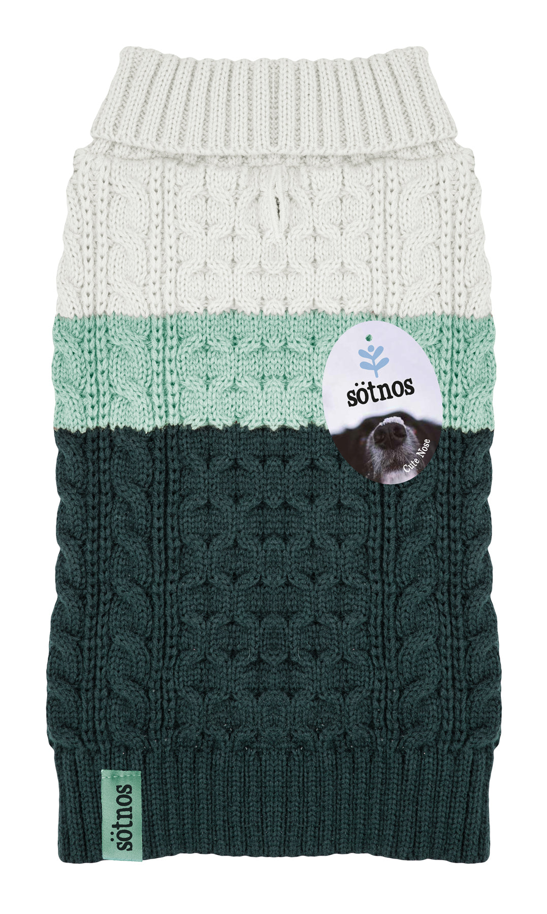 Sotnos Colour Block Aqua Jumper M