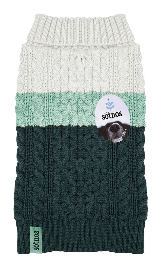 Sotnos Colour Block Aqua Jumper M