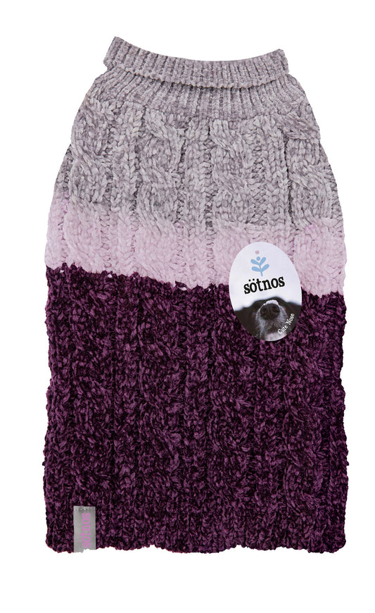 Sotnos Luxe Chenille Purple Haze Jumper M