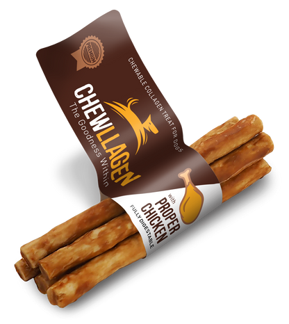 Chewllagen Mini Roll 5" 10mm 5pk Chicken x40 Pieces