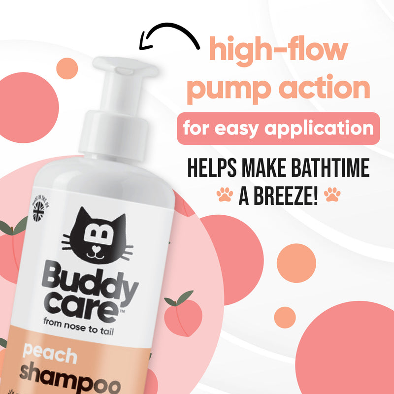 Buddycare Cat Shampoo - Peach - 500ml / 16.9 fl oz