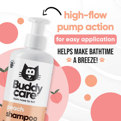 Buddycare Cat Shampoo - Peach - 500ml / 16.9 fl oz
