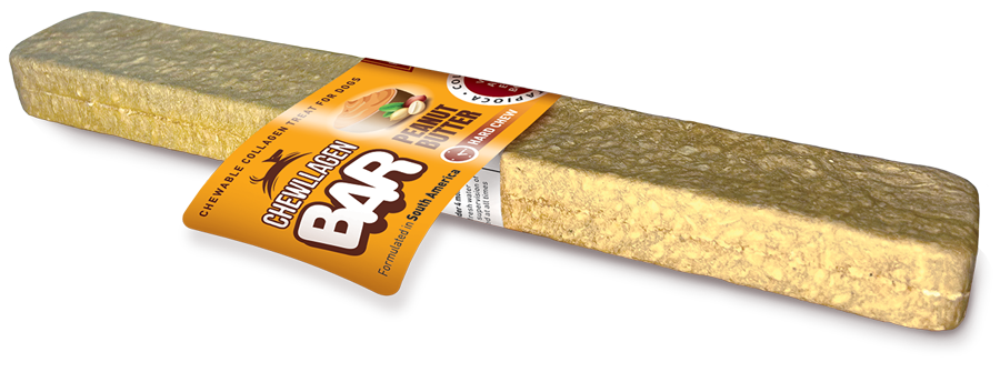 Chewllagen Large BAR 10" Peanut Butter x12 Pieces