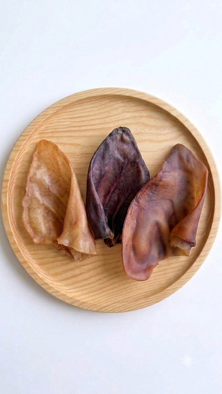 Natures Chews Spanish Grade-A Pigs Ears Bag of 50 Dog Treats