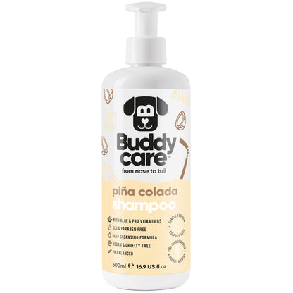 Buddycare Dog Shampoo - Pina Colada **SEASONAL** - 500ml / 16.9 fl oz