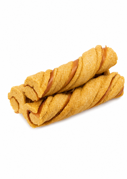 Zero Hide Chicken 5" Puffed Twist Stick