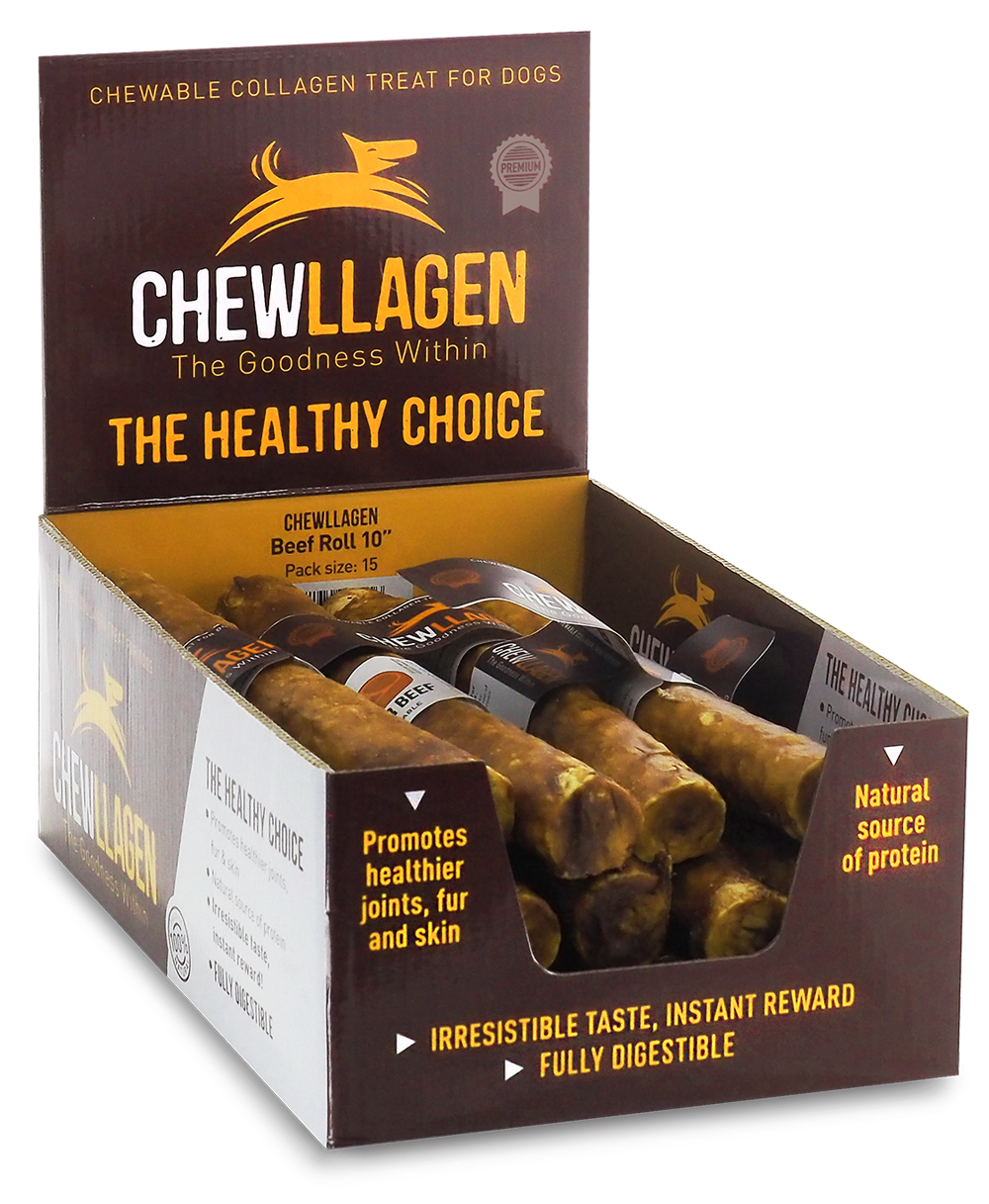 Chewllagen Roll 10" Beef x15 Pieces