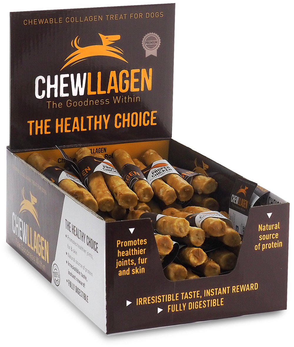 Chewllagen Medium Roll 5" 20mm 2pk Chicken x35 Pieces