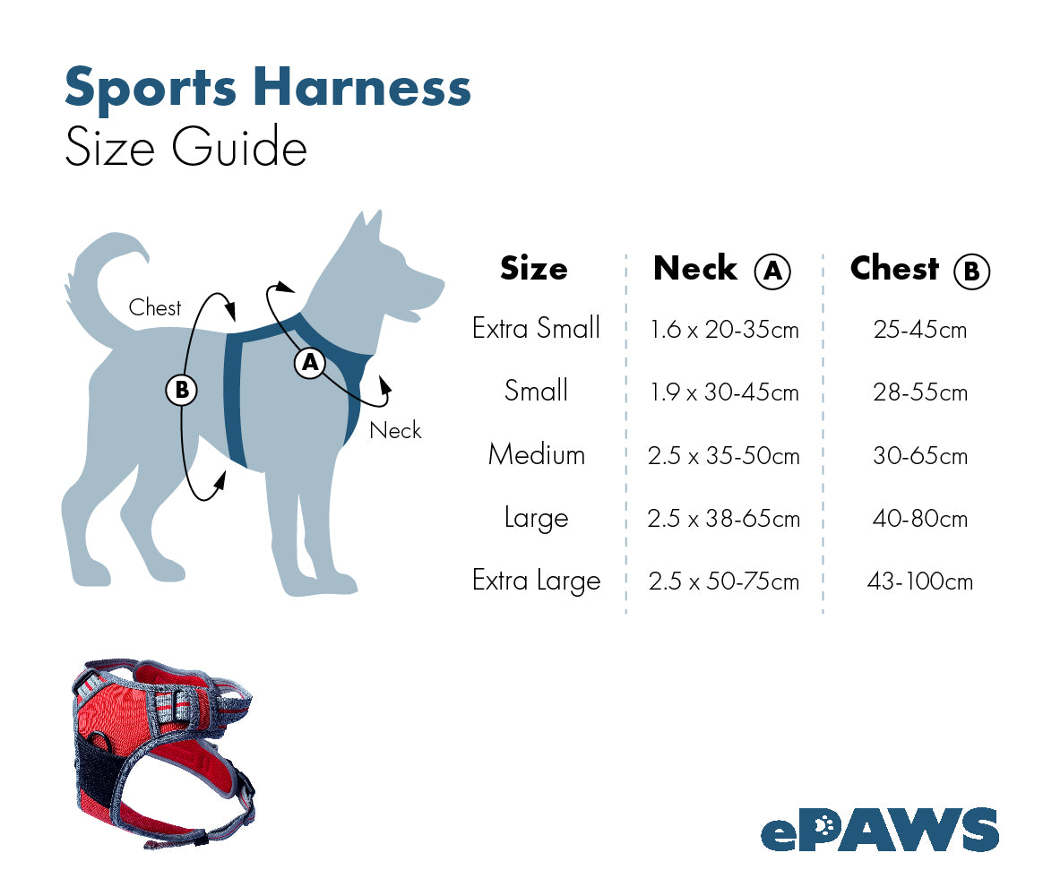 Hem and Boo Sports Dog Harness Red