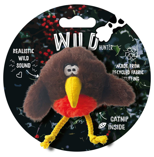 Wild Hunter Christmas Robin Catnip Cat Toy