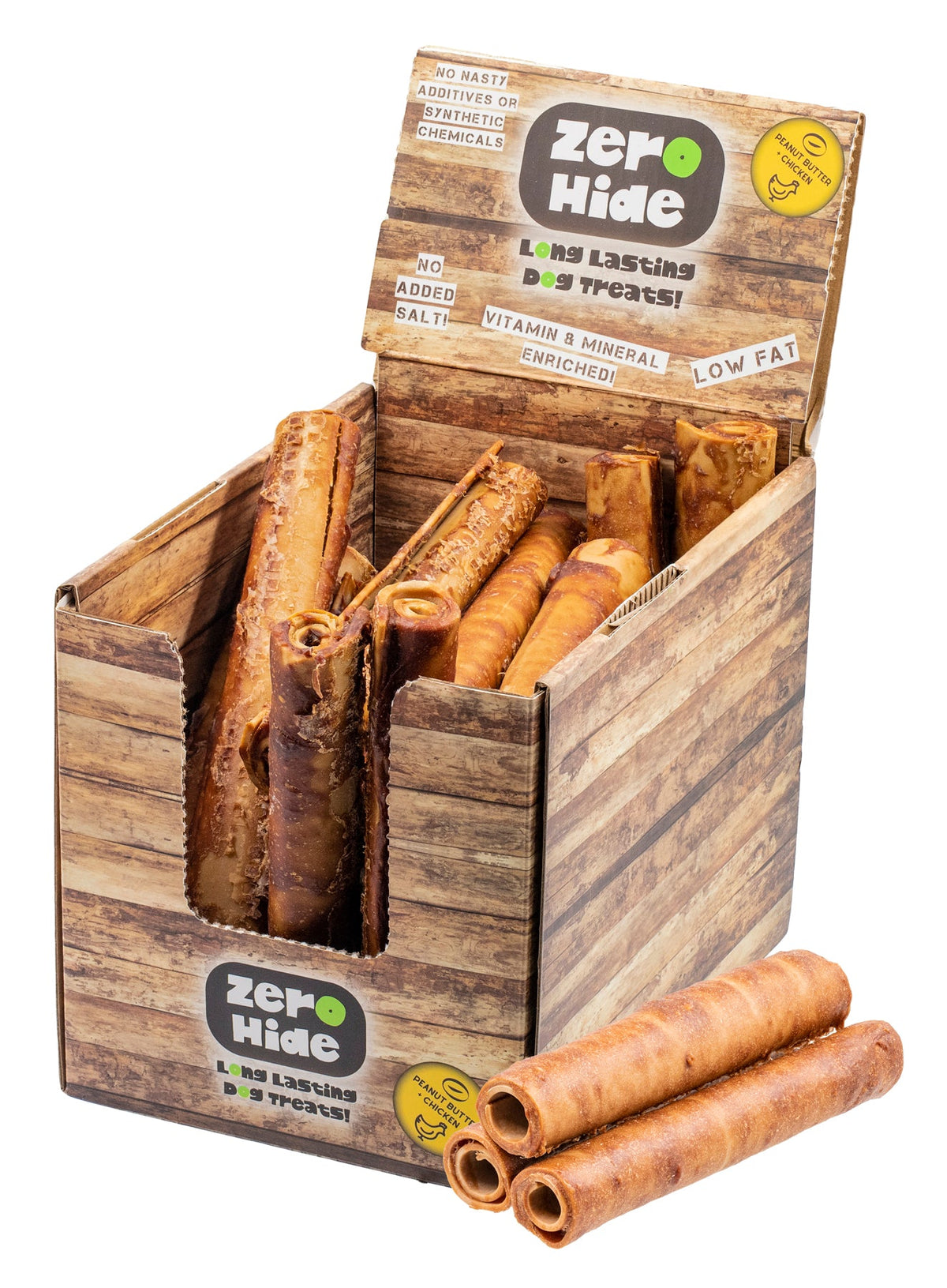 Zero Hide Large Peanut Butter Chew Display Box x22 Pieces