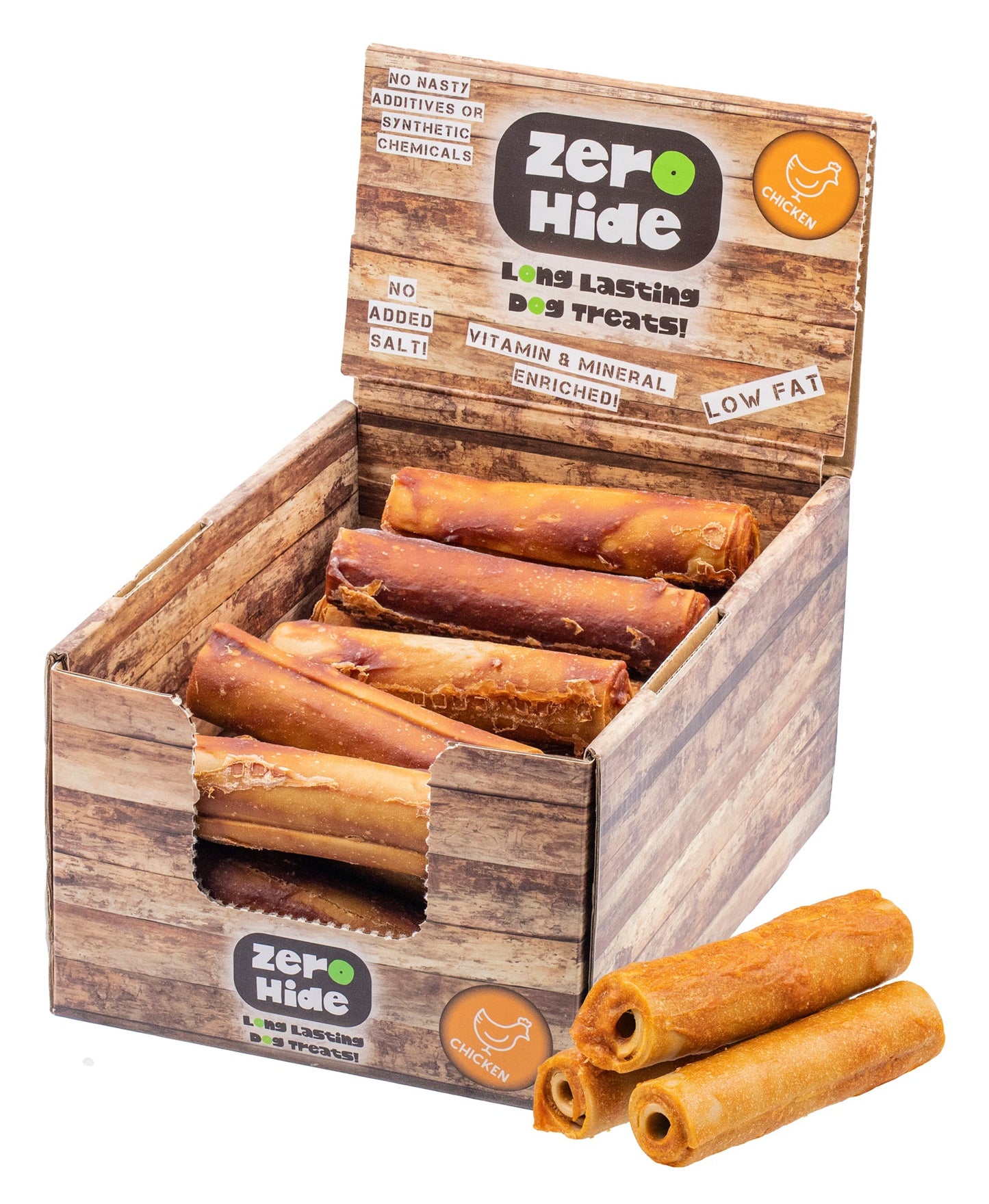 Zero Hide Medium Chicken Medium Rolls 2.2kg X33 Pieces