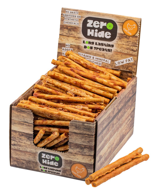 Zero Hide Small Chicken Chew Rolls 2.5kg x250 Pieces
