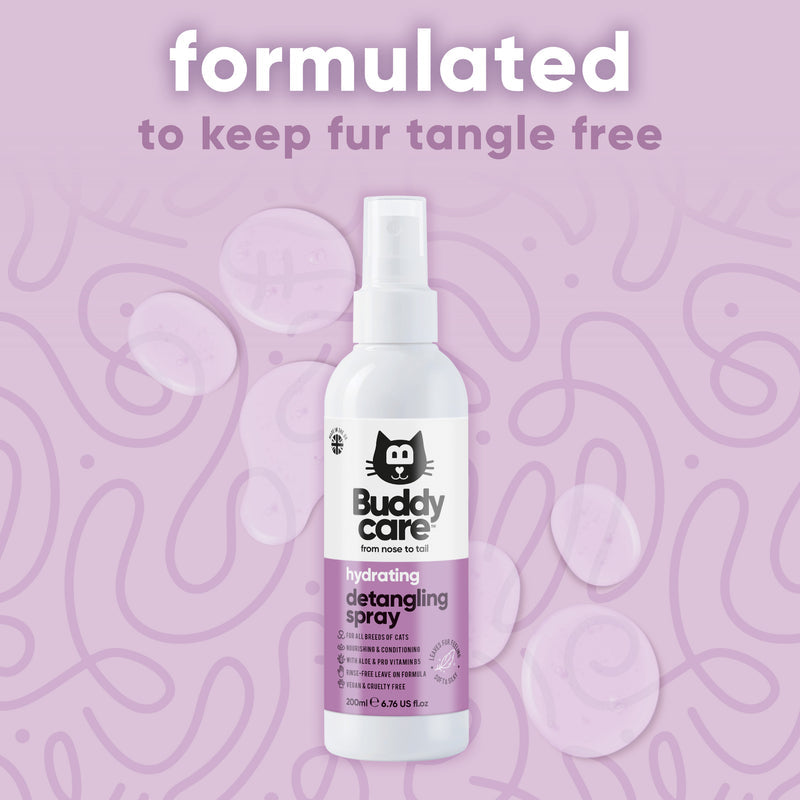 Buddycare Cat Hydrating Detangling Spray - 200ml / 6.76 fl oz