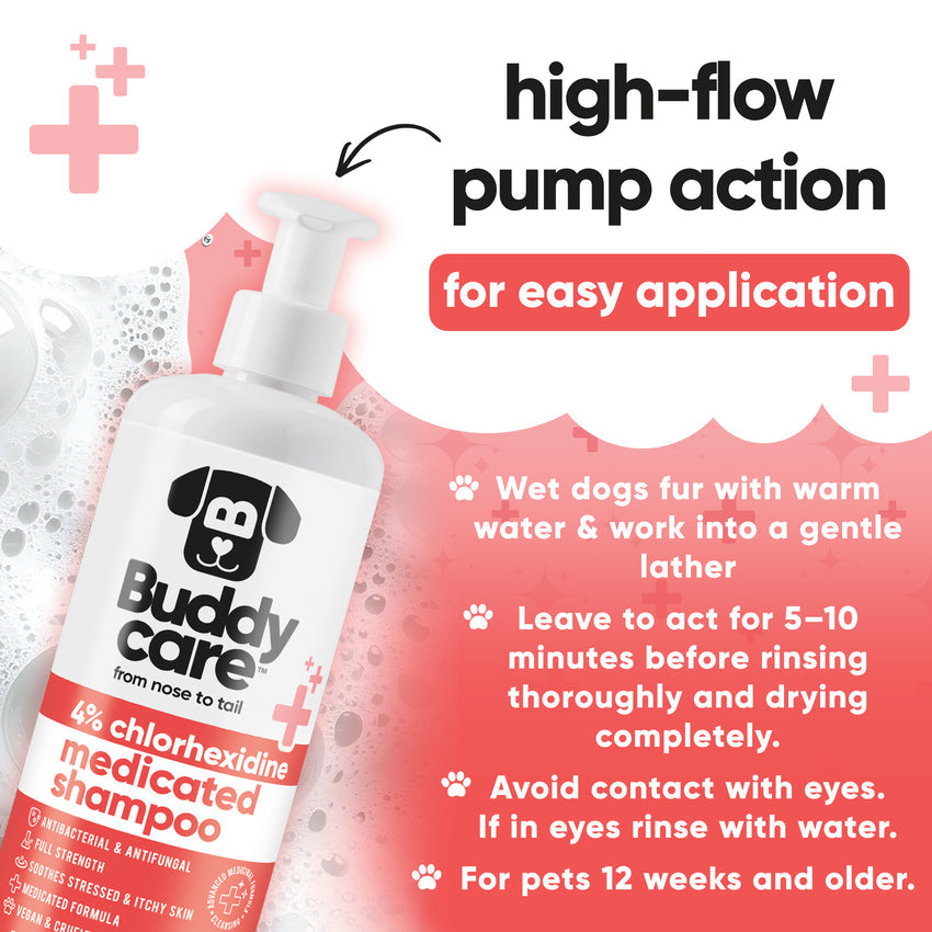 Buddycare Chlorhexidine Shampoo - 500ml / 16.9 fl oz