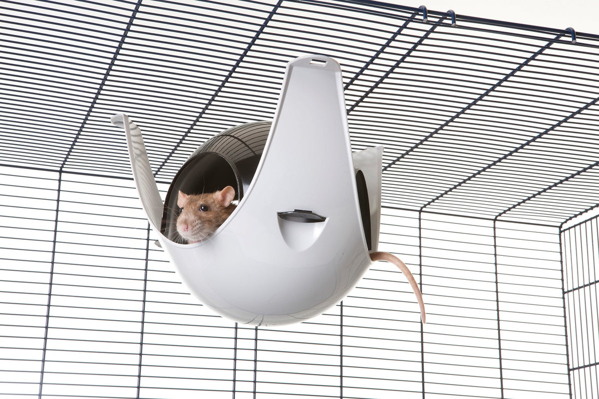Sputnik Small Animal House Grey