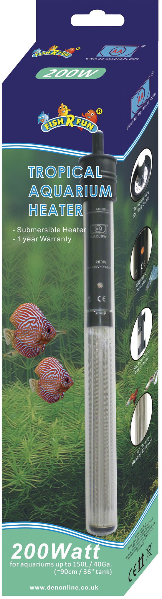 Fish R Fun Heater 200W – ePaws Pet Supplies