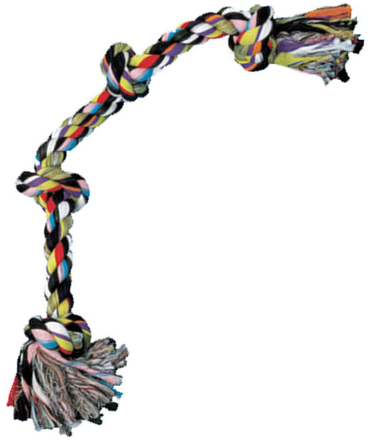 4x Knotted Cotton Bone Toy