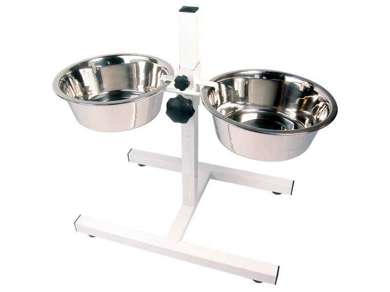 Adj Height Stand + 2 X 8" S S Dish