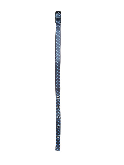 Polka Dot Nylon Collar Brown Small