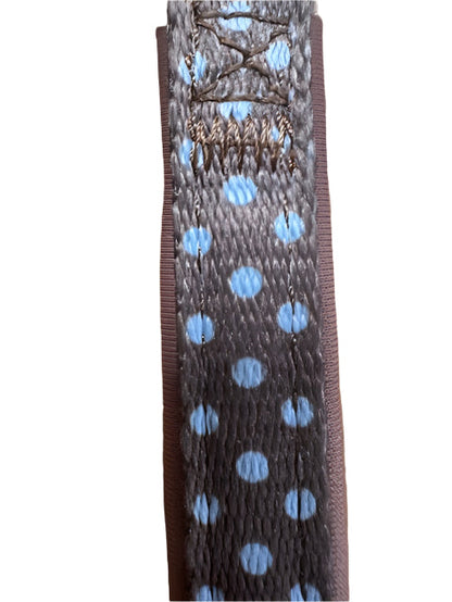Polka Dot Nylon Collar Brown Small