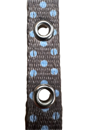Polka Dot Nylon Collar Brown Small