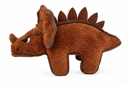 Hem&BooSpike Squad Triceratops Dog Toy